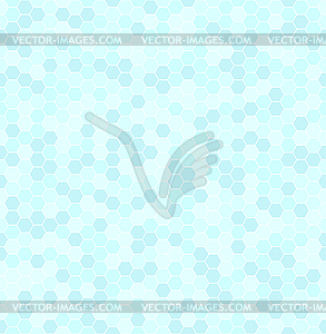 Cyan hexagon pattern. Seamless background - vector image