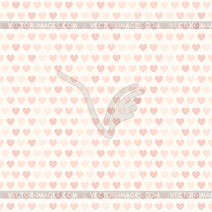 Rose heart pattern. Seamless love background - vector clipart