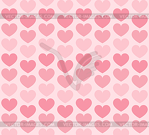 Heart background. Rose seamless love pattern - vector image