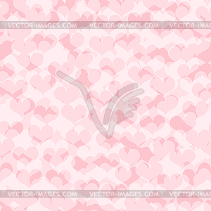 Heart pattern. Seamless pink love background - vector clipart