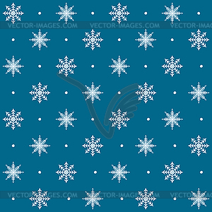 Snowflake pattern. Seamless winter background - vector image