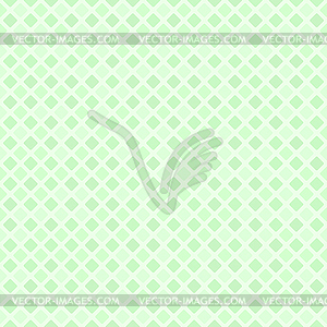 Green diamond pattern. Seamless background - vector image