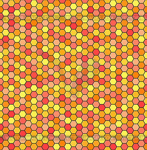 Hexagon pattern. Seamless background - vector image