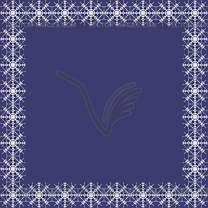 Snowflake frame - vector clip art