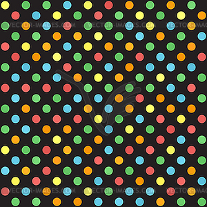 Polka dot pattern. Seamless background - vector clipart