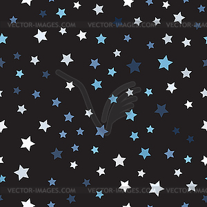 Random star pattern. Seamless - vector clip art