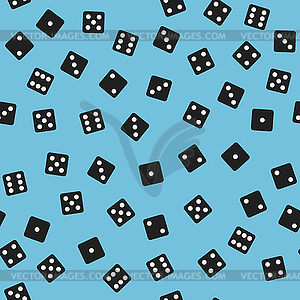 Dice pattern. Seamless background - vector EPS clipart