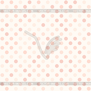 Rose polka dot pattern. Seamless background - vector image