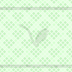 Green diamond pattern with hearts. Seamless - vector image