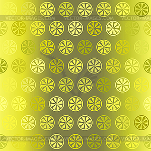 Градиентная картина цитрусовых. бесшовный - векторное графическое изображение