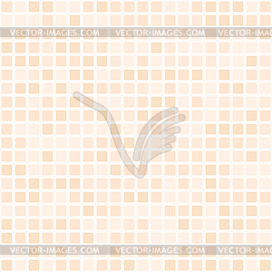 Peach rounded square pattern. Seamless background - vector clipart