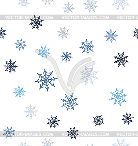 Snowflake pattern. Seamless - vector clipart