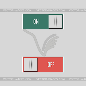 Set of buttons and switches,  - vector clip art