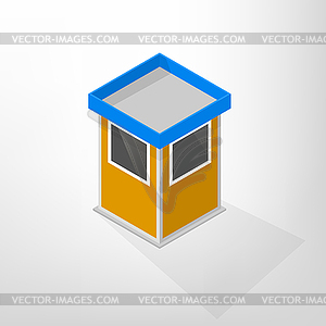 Security lodges isometric  - vector clip art