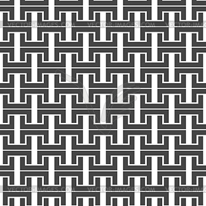 Black and white seamless background, - vector clipart