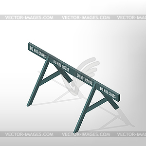 Road traffic barrier isometric,  - royalty-free vector clipart