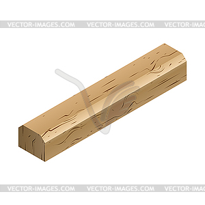 Wooden sleepers in isometric,  - vector clipart