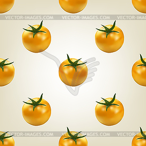 Seamless background of tomato,  - vector image