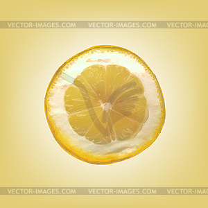 Lemon slice,  - vector clipart