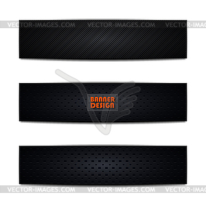 Set of dark web banners,  - vector image