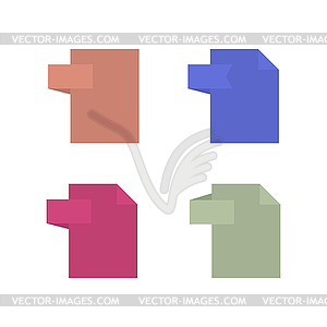 Template file format icons,  - vector clipart