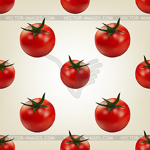 Seamless background of tomato,  - vector image