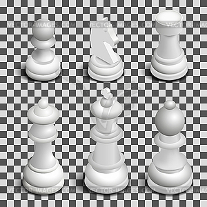 Chess figures isometric,  - vector clipart