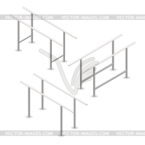 Pull-up bar in 3D,  - vector image