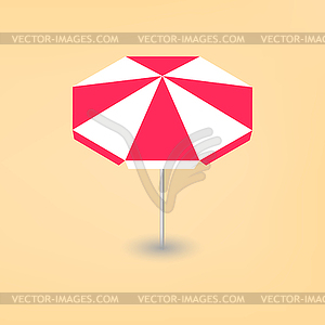 Bright beach umbrella 3D,  - royalty-free vector image