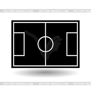 Icon playground soccer,  - royalty-free vector image