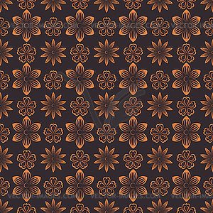 Floral seamless background,  - vector image