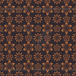 Floral seamless background,  - vector image