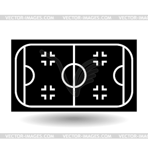 Icon playground хоккей на льду, - векторный клипарт