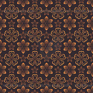 Floral seamless background,  - vector clipart