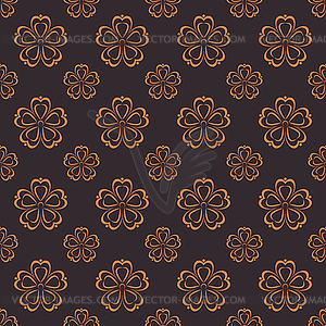 Floral seamless background,  - vector image