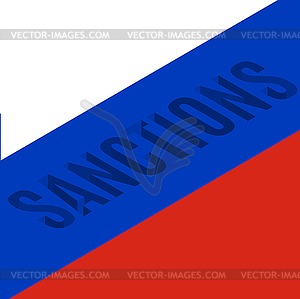 Background with text sanction,  - vector EPS clipart