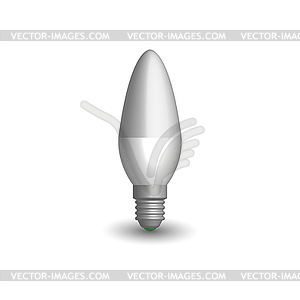 LED bulb in 3d,  - vector image