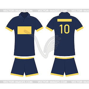 T-shirt sport design template for soccer jersey, - vector clipart