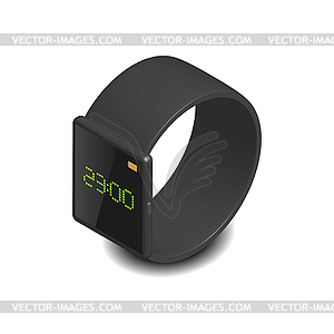 Smart watch in 3D,  - vector EPS clipart