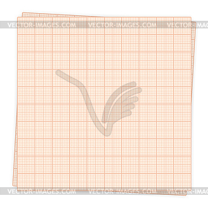 Graph paper sheet ,  - vector image