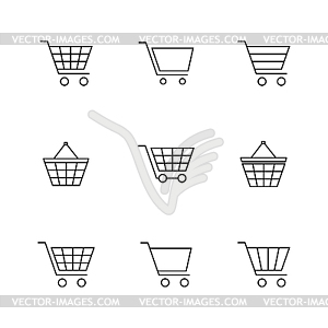 Set of finance and shopping icons,  - vector clipart