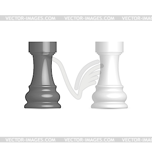 Rook Chess Piece Black Color Stroke PNG & SVG Design For T-Shirts