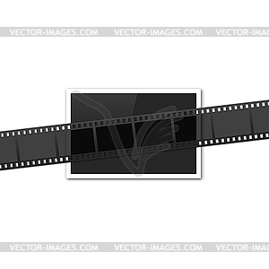 Retro photo film camcorder and photography,  - vector image