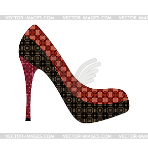 Stylish women high heeled shoes,  - vector clip art