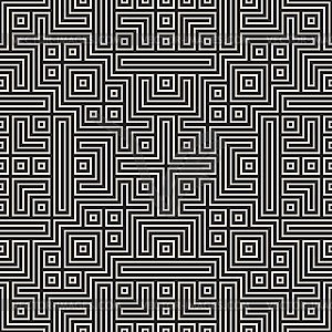 Geometric Ethnic Background with Symmetric Lines - vector image