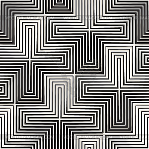 Seamless cross tiling pattern. Modern stylish - royalty-free vector image