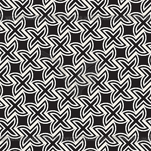 Seamless cross tiling pattern. Modern stylish - vector clip art