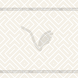 Geometric Ethnic Lattice. Stylish Subtle Texture. - vector clipart