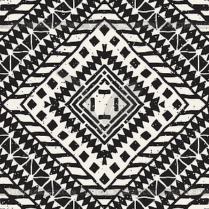 Painted seamless pattern. tribal design - vector clip art