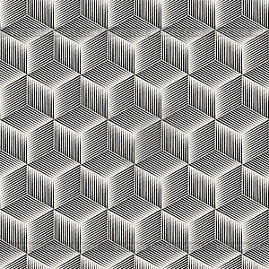 Seamless lines mosaic pattern. Modern stylish - vector clip art